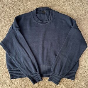 Quince cotton boyfriend sweater